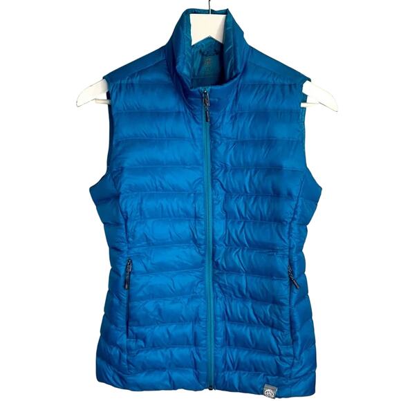 REI Co-Op Women’s Down Vest in Turquoise Blue W-189 Size XS - Picture 1 of 8